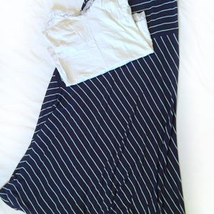 Design History Maxi Skirt Lg Navy/Green